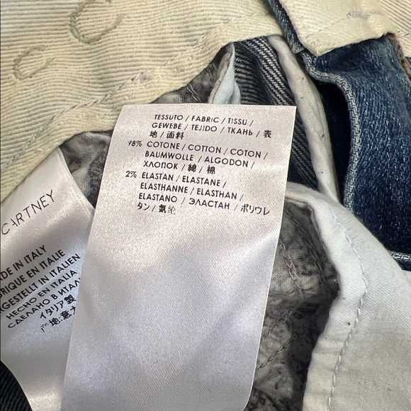 NWT Stella McCartney Lightly Distressed Skinny Jeans Size 29 - Picture 10 of 11